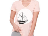 T-shirt - Mon beau navire - Abricot -  Femme