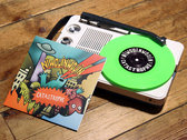 Limited edition green vinyl 7 inch, 300 copies hand numbered