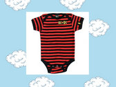 AC/DC Striped Onesie