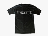 Bikini Kill logo shirt - white on black