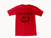 Record Player shirt - black on red