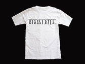 Limited Edition Bikini Kill logo shirt - black on white
