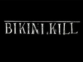 Bikini Kill logo shirt - white on black photo 