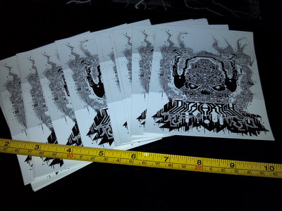 Datathrash skull logo sticker by KeFF