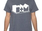 Heather Grey T-Shirt w/ White 