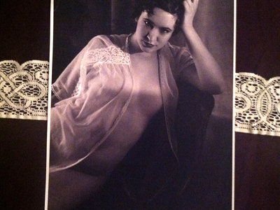 pin-up poster black and white