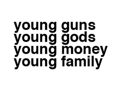 YOUNG GUNS SHIRT // white