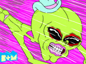 Flying Alien Poster