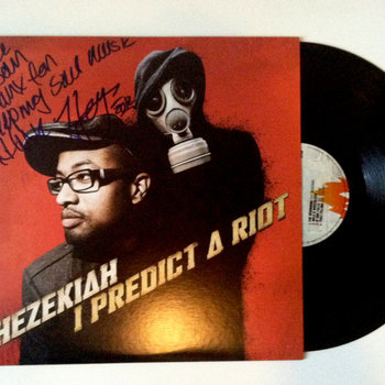 Hezekiah I predict a riot mail order autographed CD or vinyl cover art