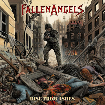 FALLEN ANGELS "Rise From Ashes" cover art