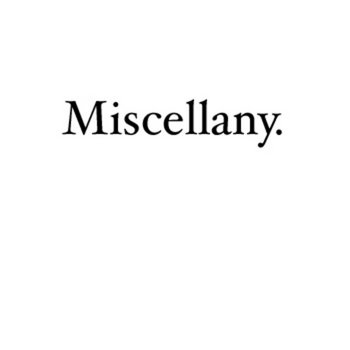 Miscellany cover art