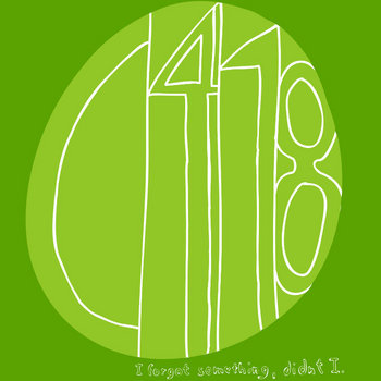 I forgot something, didn't I. cover art