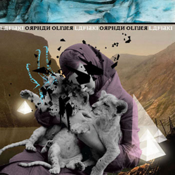 LAFIDKI / ORPHAN I OLIVER split LP cover art