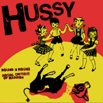 The Hussy / The Zygoteens split 7" cover art