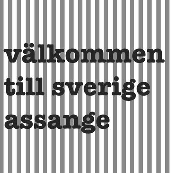 välkommen till sverige assange cover art