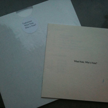 What Note, Who's Note? cover art