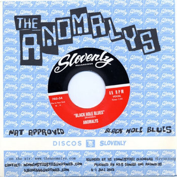 THE ANOMALYS "Black Hole Blues" EP cover art