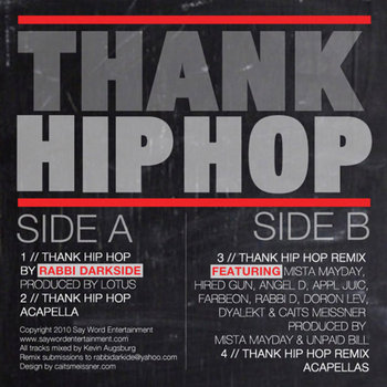 Thank Hip Hop Digital Single cover art