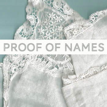 PROOF OF NAMES cover art