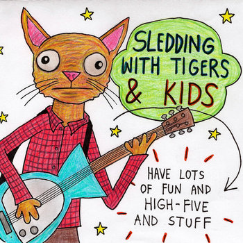 Sledding With Tigers/KIDS. Split cover art