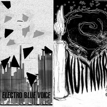 HIS ELECTRO BLUE VOICE / NUIT NOIRE split 7" cover art