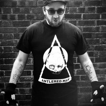 Antlered Man Skull T-shirt cover art