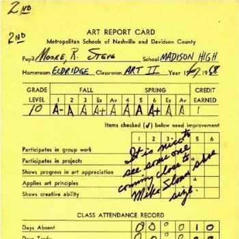 Report Card cover art