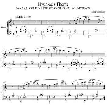 Hyun-ae's Theme (piano sheet music) cover art