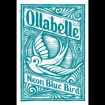 Neon Blue Bird Poster cover art