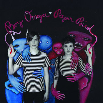BOY OMEGA/PAPER BIRD SPLIT 7" cover art