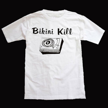 Record Player shirt - black on white cover art
