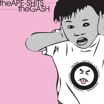 The Gash / The Ape Shits split 7" cover art
