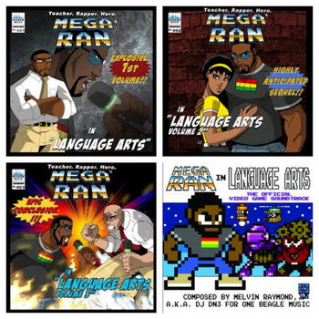 Mega Ran in Language Arts, Vols 1, 2 & 3 cover art