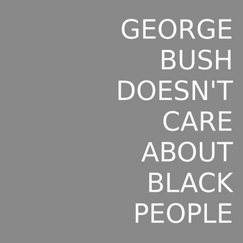 George Bush Doesn't Care About Black People cover art