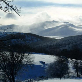 Glass Slopes (contemporary classical piano works) cover art