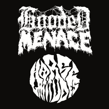 Hooded Menace/Horse Latitudes split 12" cover art