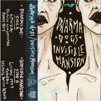 Dharma Dogs / invisible mansion SPLIT CASS cover art