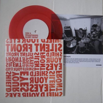 Split Red 7" w/ Shield Your Eyes cover art