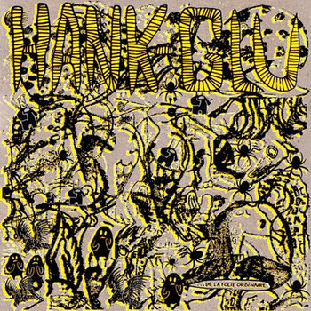 Hank / Glu "De la folie ordinaire" split LP cover art